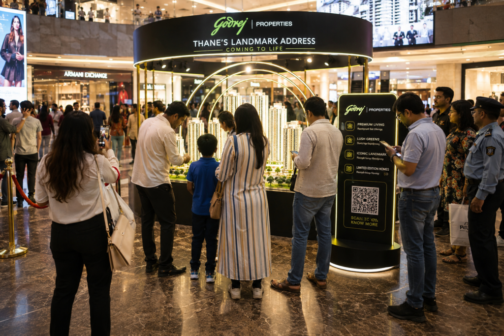 real estate marketing mall installtion